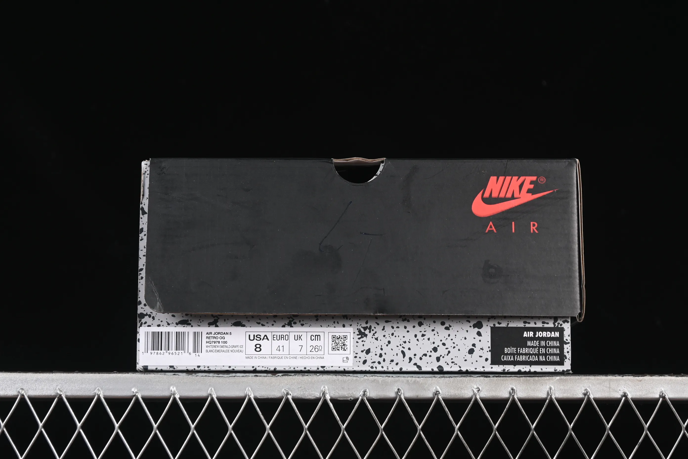 All categories Air Jordan Jordan series basketball shoes Air Jordan 5 L version Air Jordan 5 OG "Grape" AJ5 Joe 5 white grape first layer basketball shoes HQ7978-100